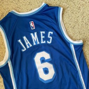 Lebron James Los Angeles Lakers NBA Nike Blue Basketball Jersey #6